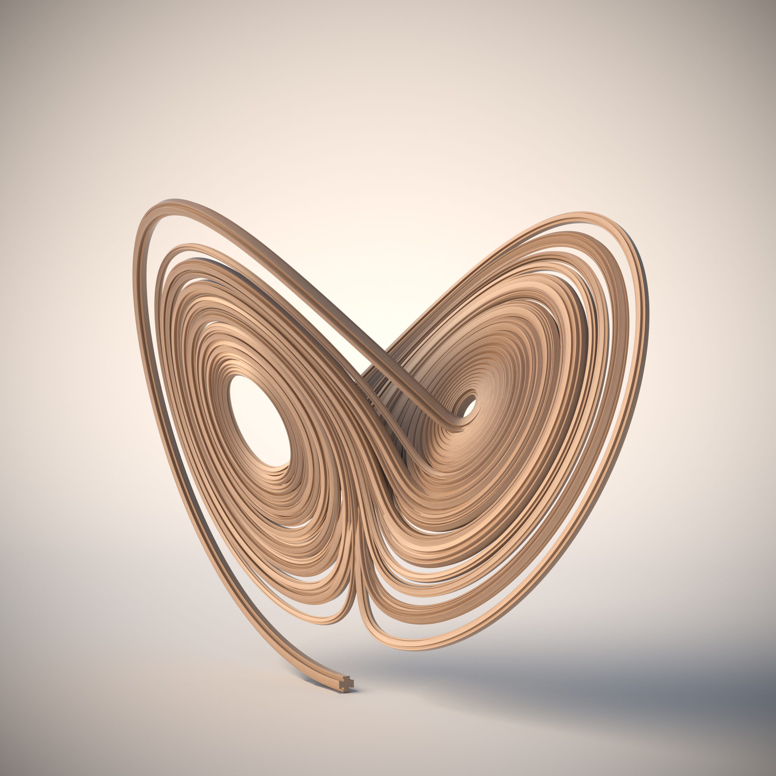 3d render of Lorenz attractor