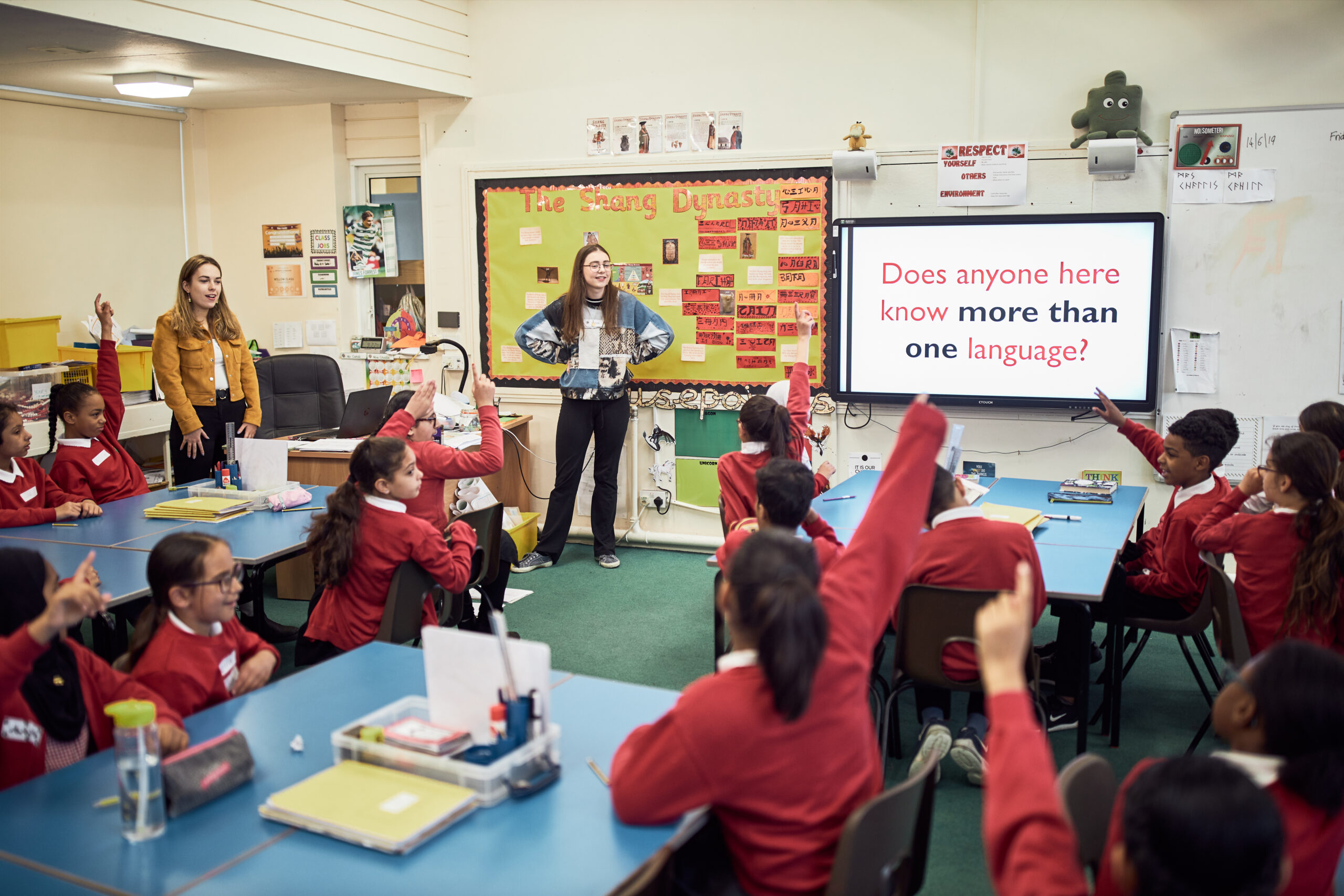 Translation Exchange session in a classroom at St Christopher's