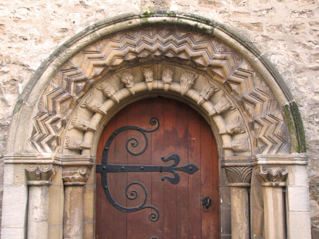 the romanesque St Ebbe's West Door