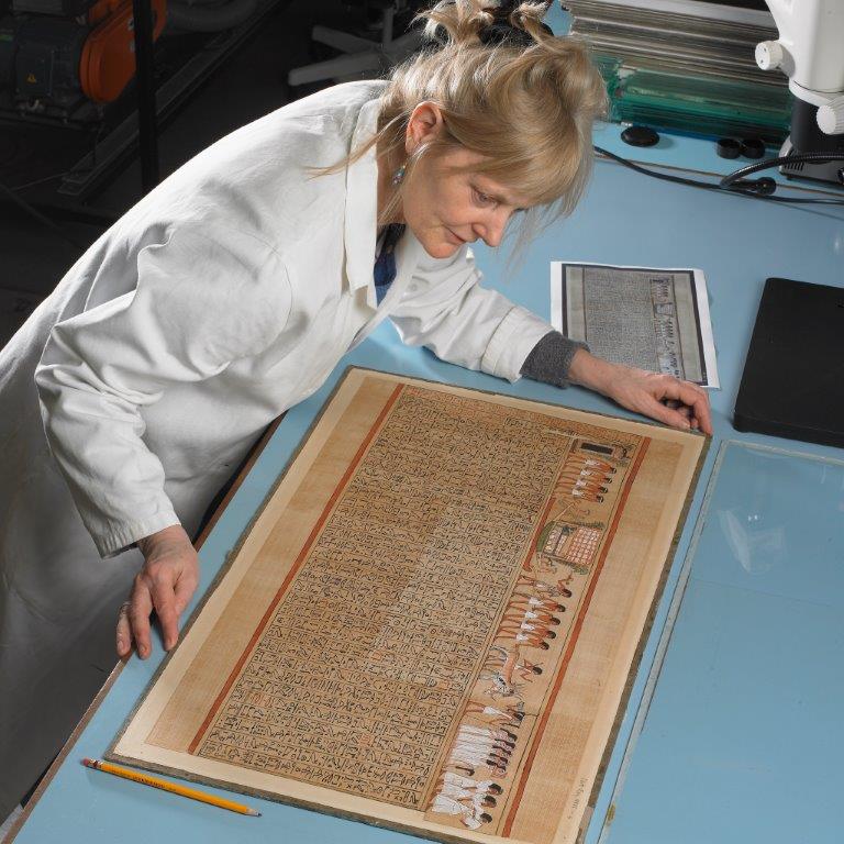 Bridget and the papyrus