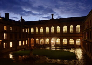 Front quad in the dark