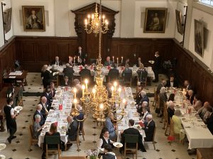 Queen's Benefactors dining in Hall