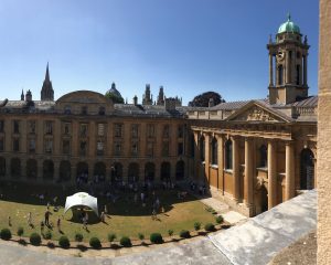 Queen's Garden Party taking place in Front Quad