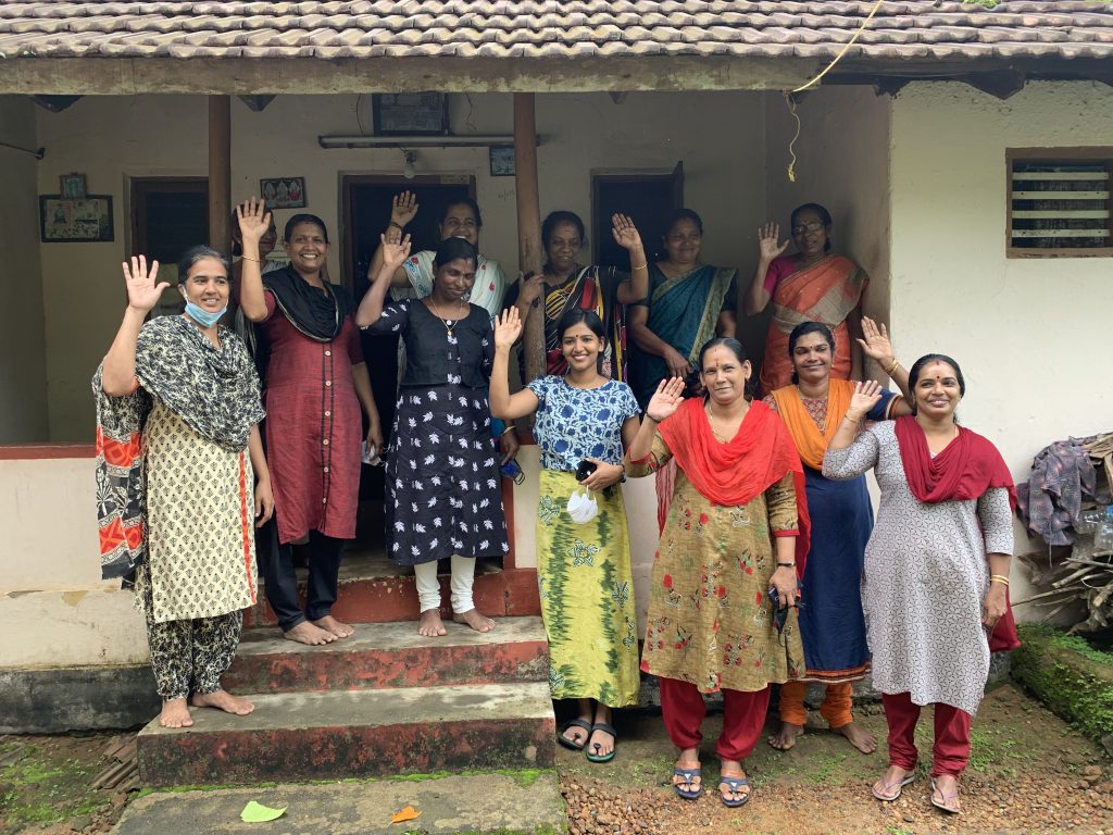 Asha Vettoor with Swara Women tailors in Ettumanoor Kerala India