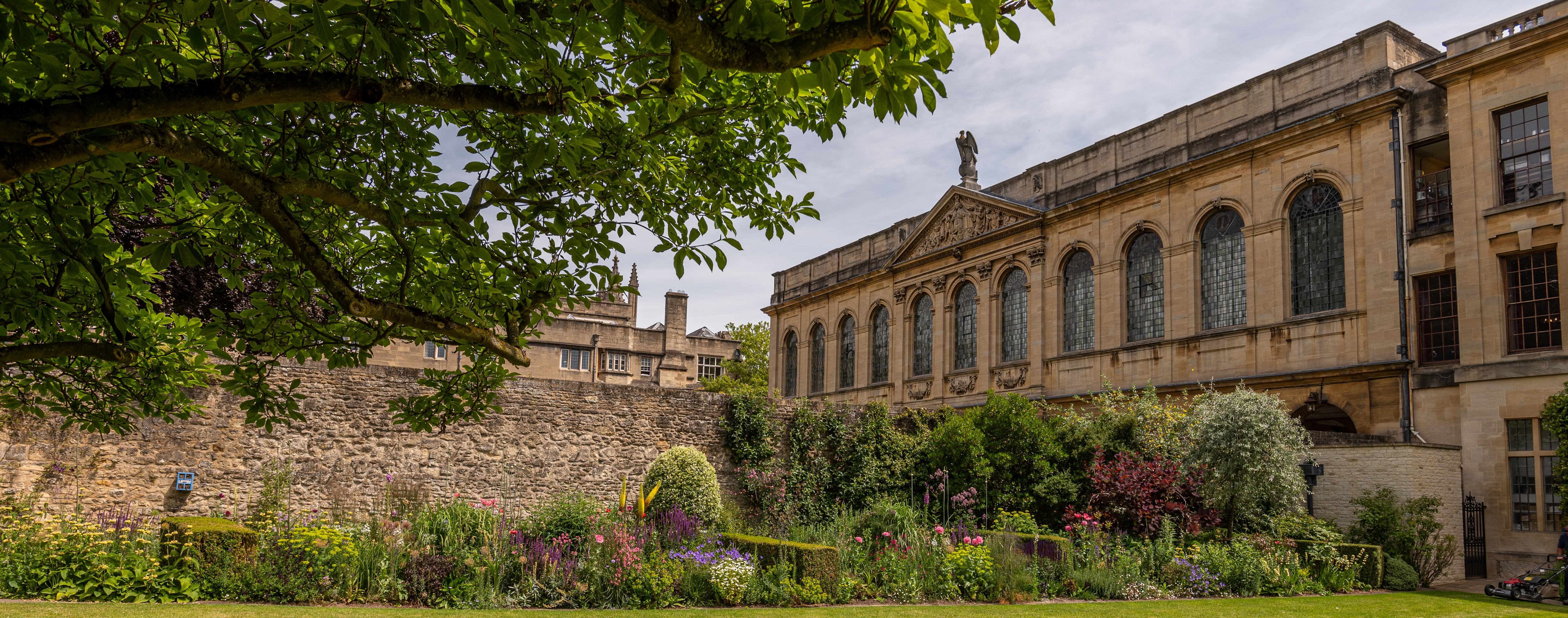 View of the Queen's College Library and Garden