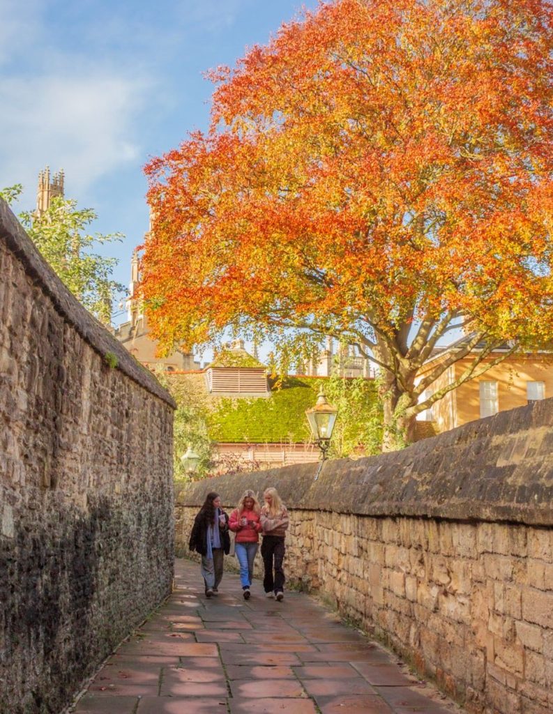 Students on Nun's Walk