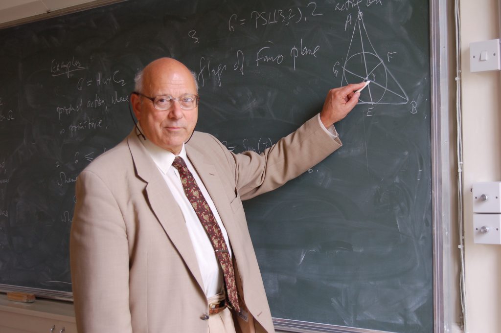 Professor Peter Neumann at blackboard