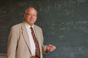 Professor Peter Neumann at blackboard