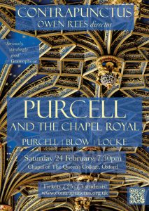 concert poster with highly ornate blue and gold ceiling in the background and all text found in concert listing