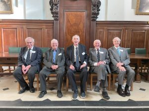 Group photograph of 1954 year group at the Jubilee Lunch 2024