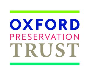 Oxford Preservation Trust logo with lime green lines running parallel above and below the words 'Oxford Preservation Trust'