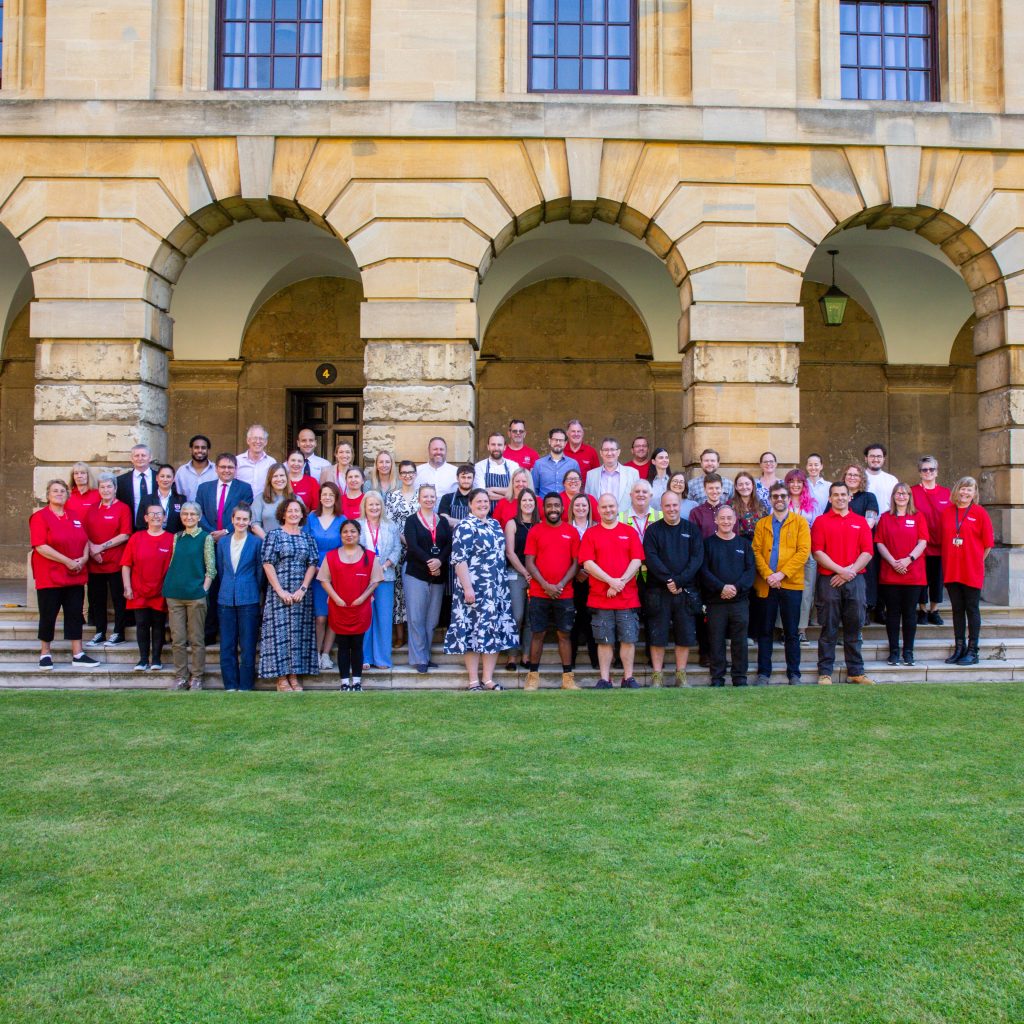 all-staff photo taken in Front Quad by David Olds