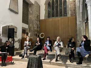 Panel at the QWN London event 2025 at St Ethelburga's Centre