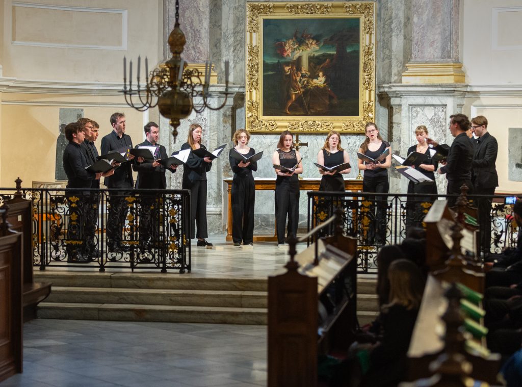 Members of the Choir singing in the Chapel Members of the Choir singing in the Chapel