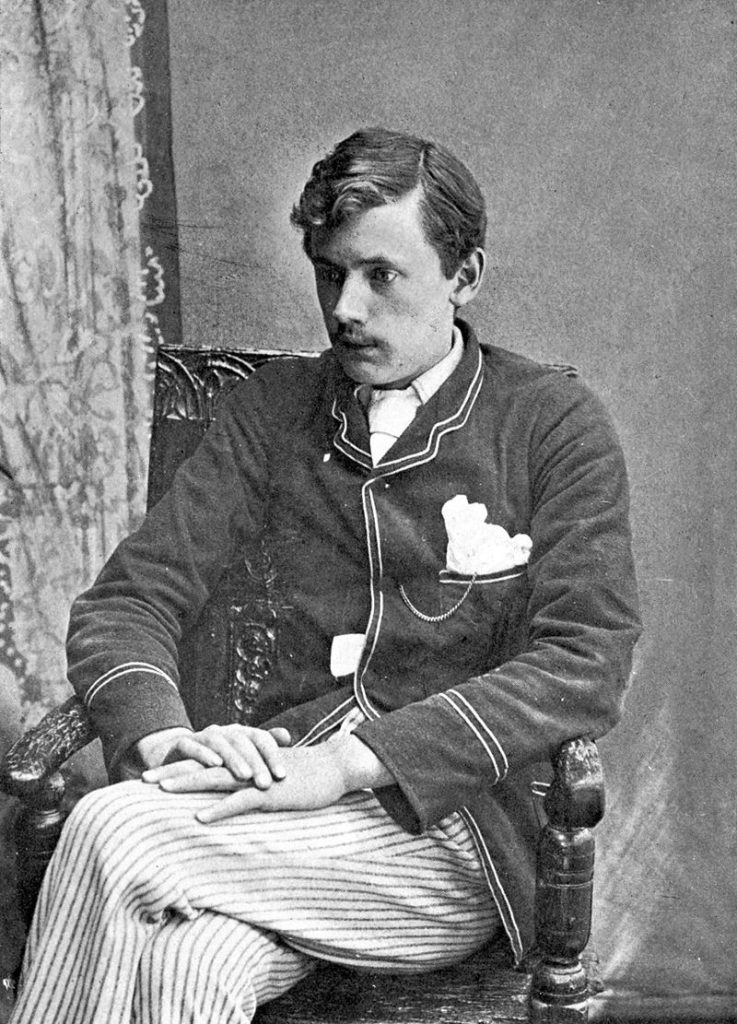 Black and white photo of Ernest Dowson
