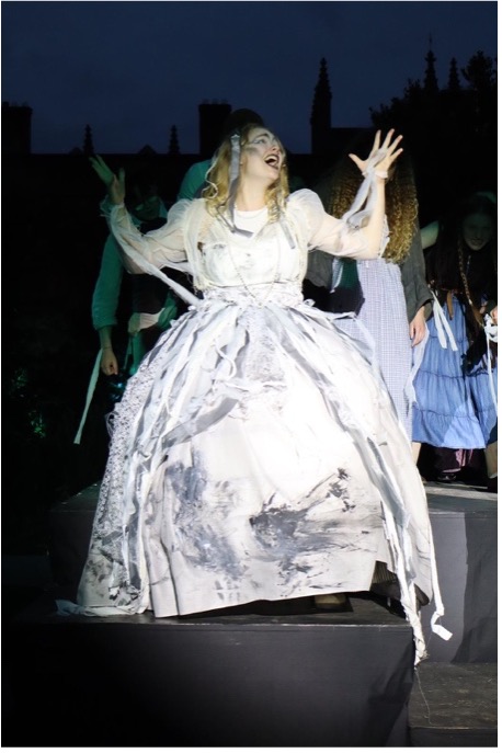 Fruma Sarah’s dress in The Dream, made by cast member Matilda Gray