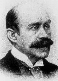 Black and white photo of Walter Pater