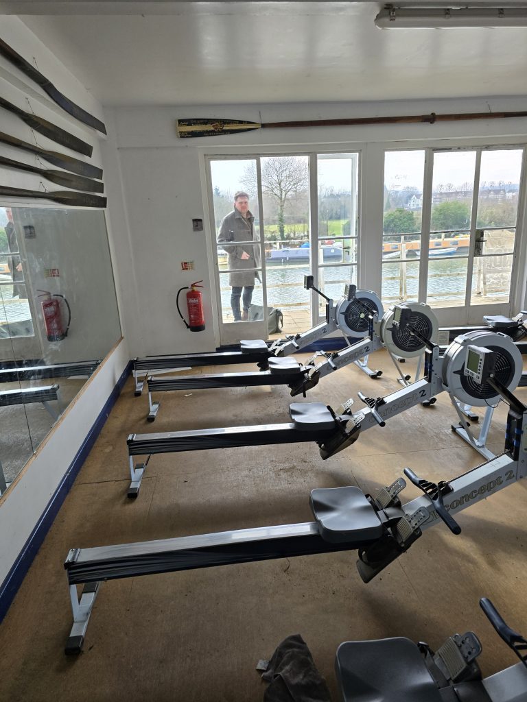 BEFORE: The Boathouse interior before refurbishment showing the old flooring