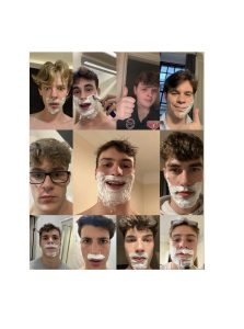 A montage of close up facial shaving photos from Jack, Joaquin and Bastie.