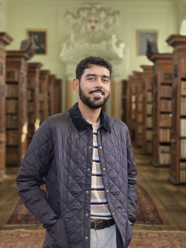 Taqbir Huda pictured in the Upper Library