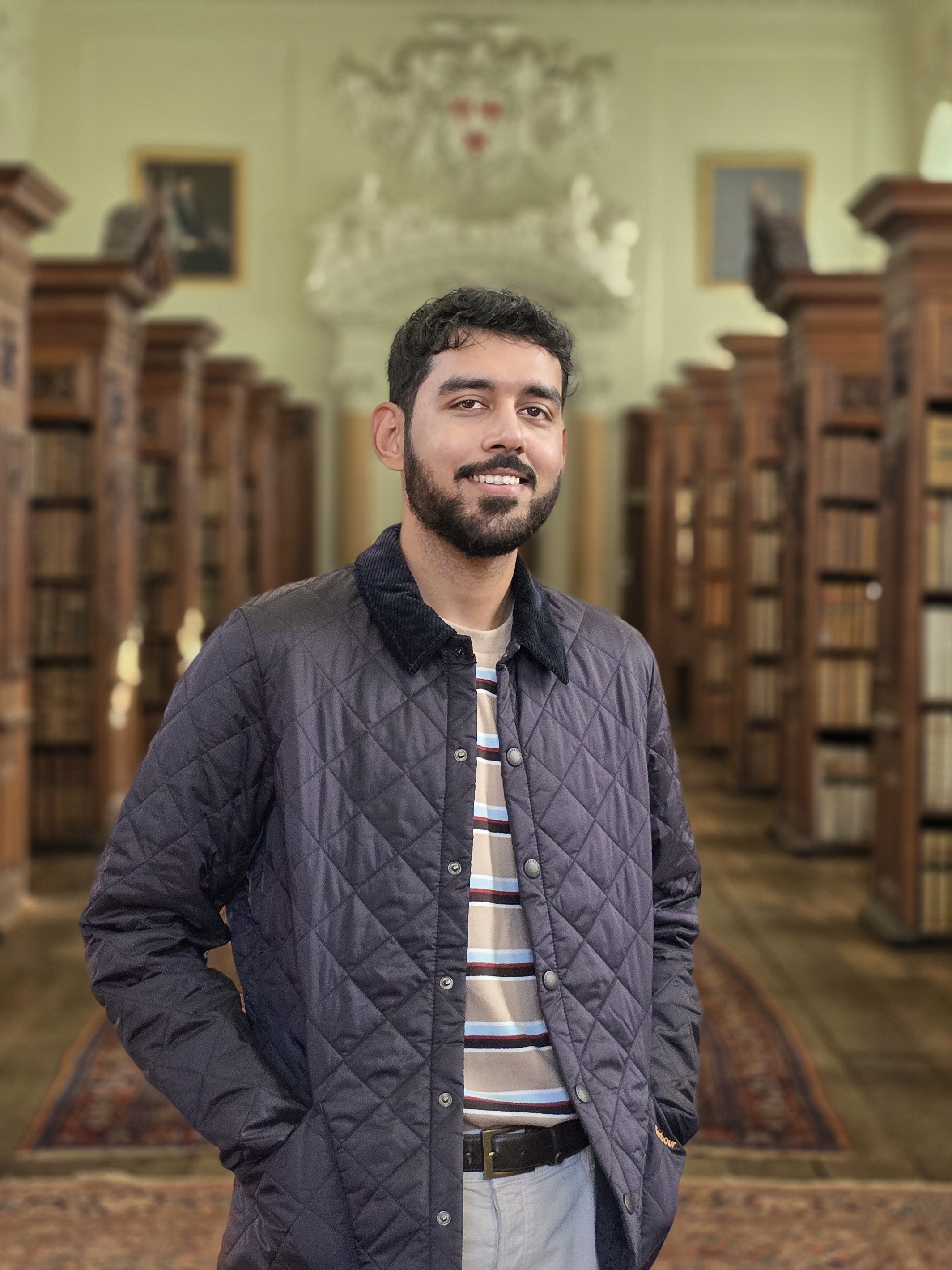 Taqbir Huda pictured in the Upper Library