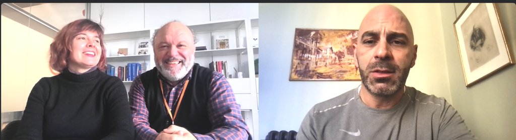 Amanda, Jose and David on a Zoom call