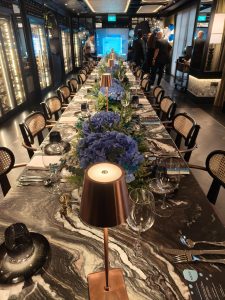 View of long table in the Committee Rooms at the Cygnet Bar and Restaurant