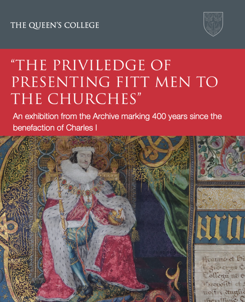 poster showing the Letters Patent of Charles I