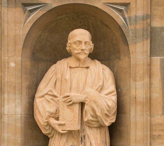 A photograph of a stone statue: Vanderstein, Johannes; Thomas Barlow (1607-1657); The Queen's College, University of Oxford; http://www.artuk.org/artworks/thomas-barlow-16071657-265928