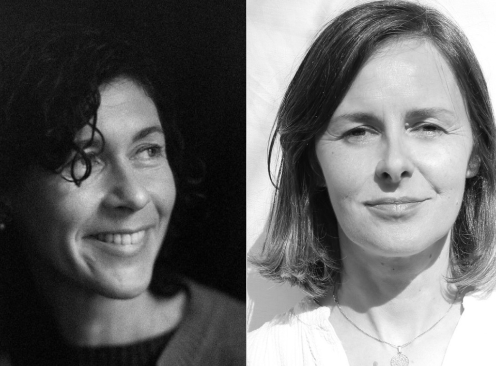 Sasha Dugdale and Olivia McCannon profile photos in black and white