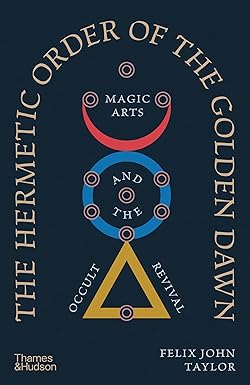 Book cover for 'The Hermetic Order of the Golden Dawn' featuring symbols of the occult