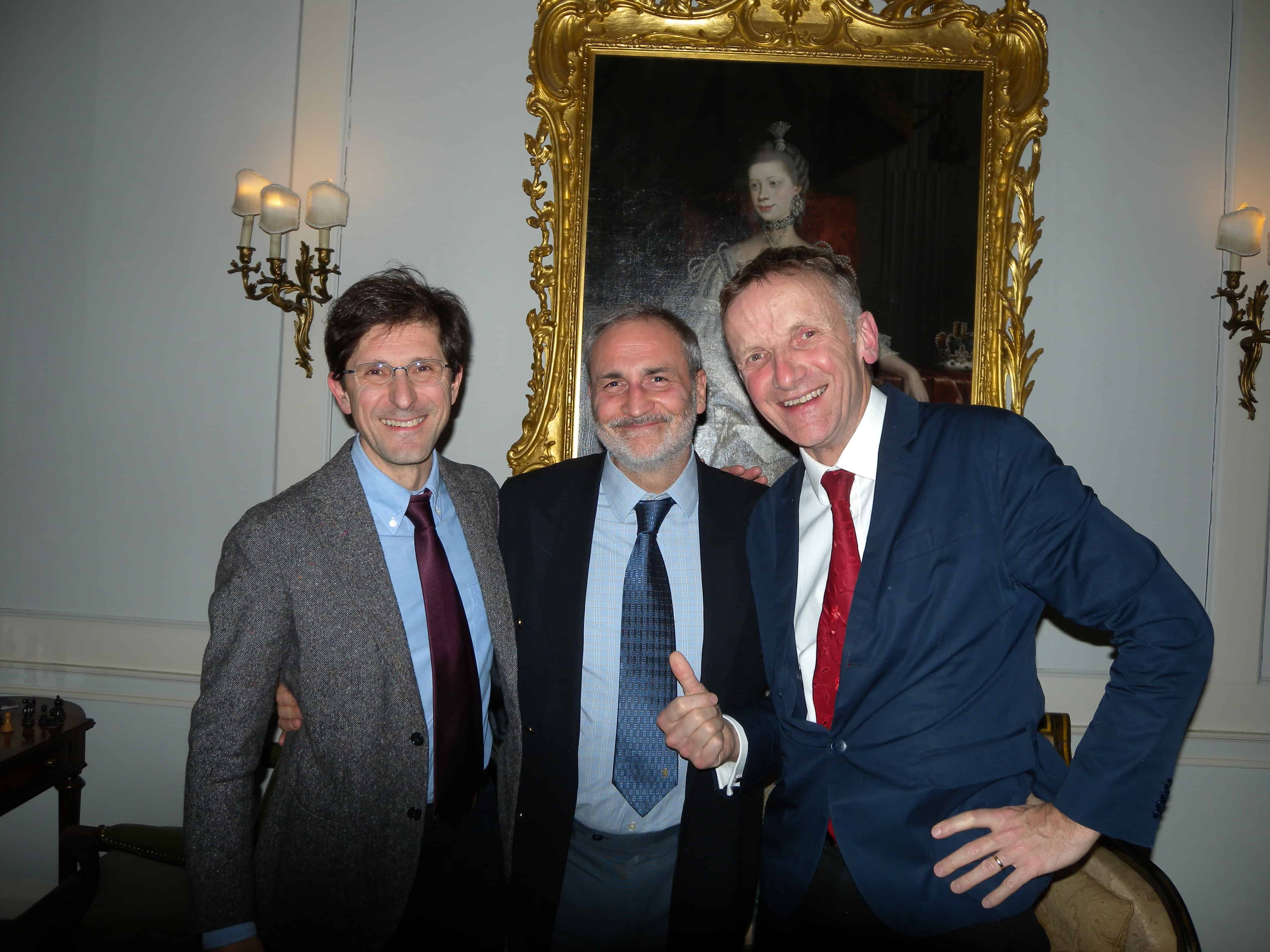 from l to r: Prof Tammaro, Dr Leaver, Prof Norbury