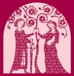 part of the book cover of 'Rhyme & the Construction of Love in English Lyric 1300-1579' by Amanda Holton.