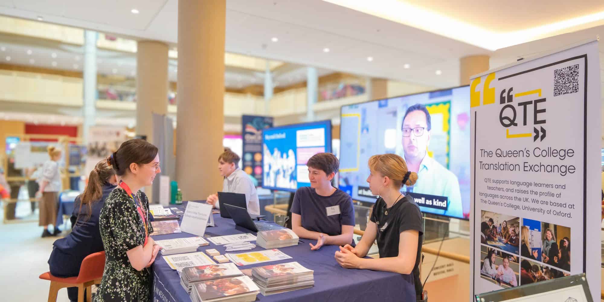 The Translation Exchange information stand at the VC awards showcase