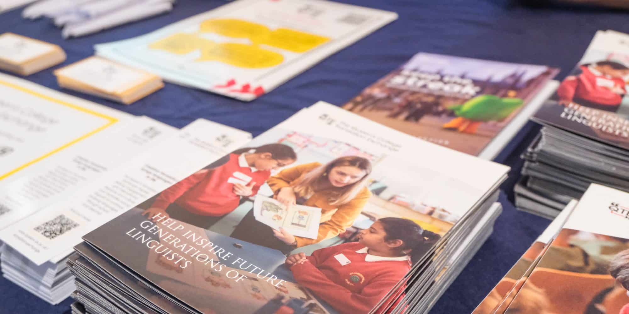 The Translation Exchange information stand at the VC awards showcase