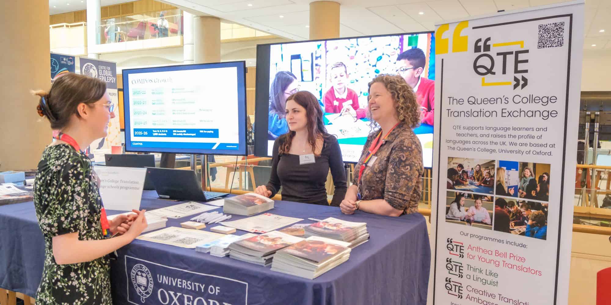 The Translation Exchange information stand at the VC awards showcase