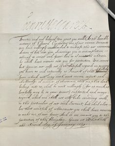 Letter from Henrietta Maria to Christopher Potter, 1639-40