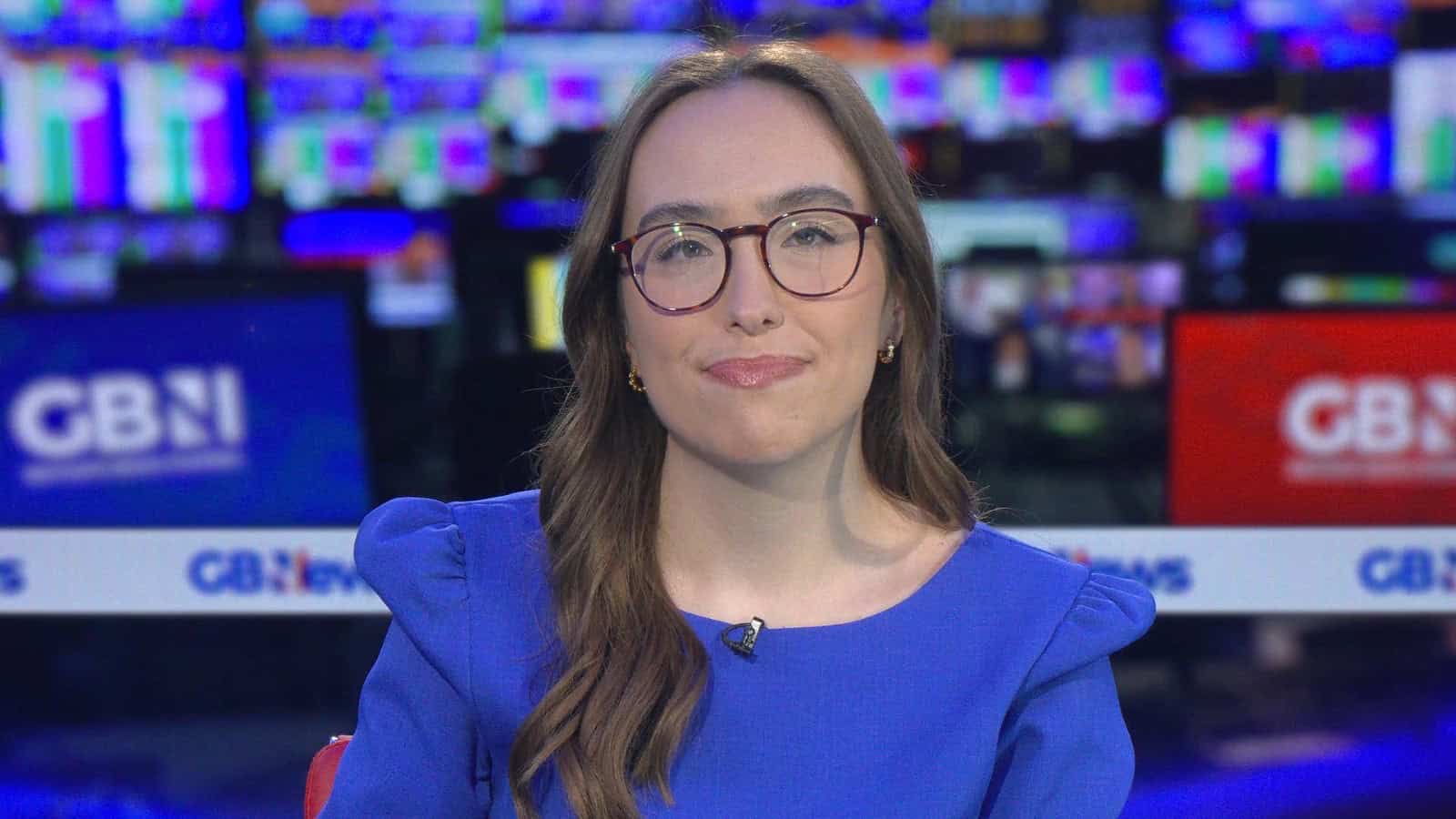 Katie Bowen headshot taken from presenting on GB News