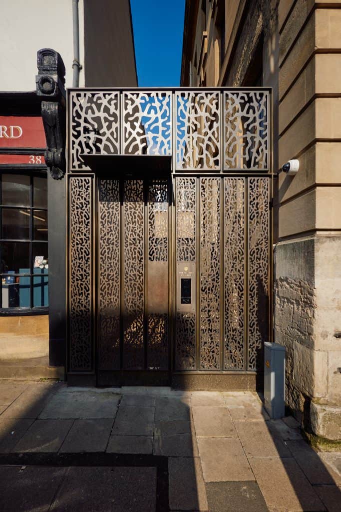 The accessible entrance to The Queen's College on High Street.