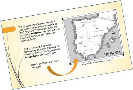 A creative translation resource by the Stephen Spender Trust, based on 'El Chico de la Flecha' by Espido Freire